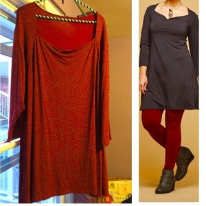 New Red/polka dots tunic made in Canada